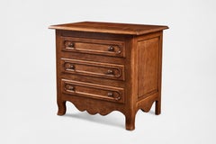 French Provincial Style Mahogany 3-Drawer Chest