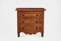 French Provincial Style Mahogany 3-Drawer Chest