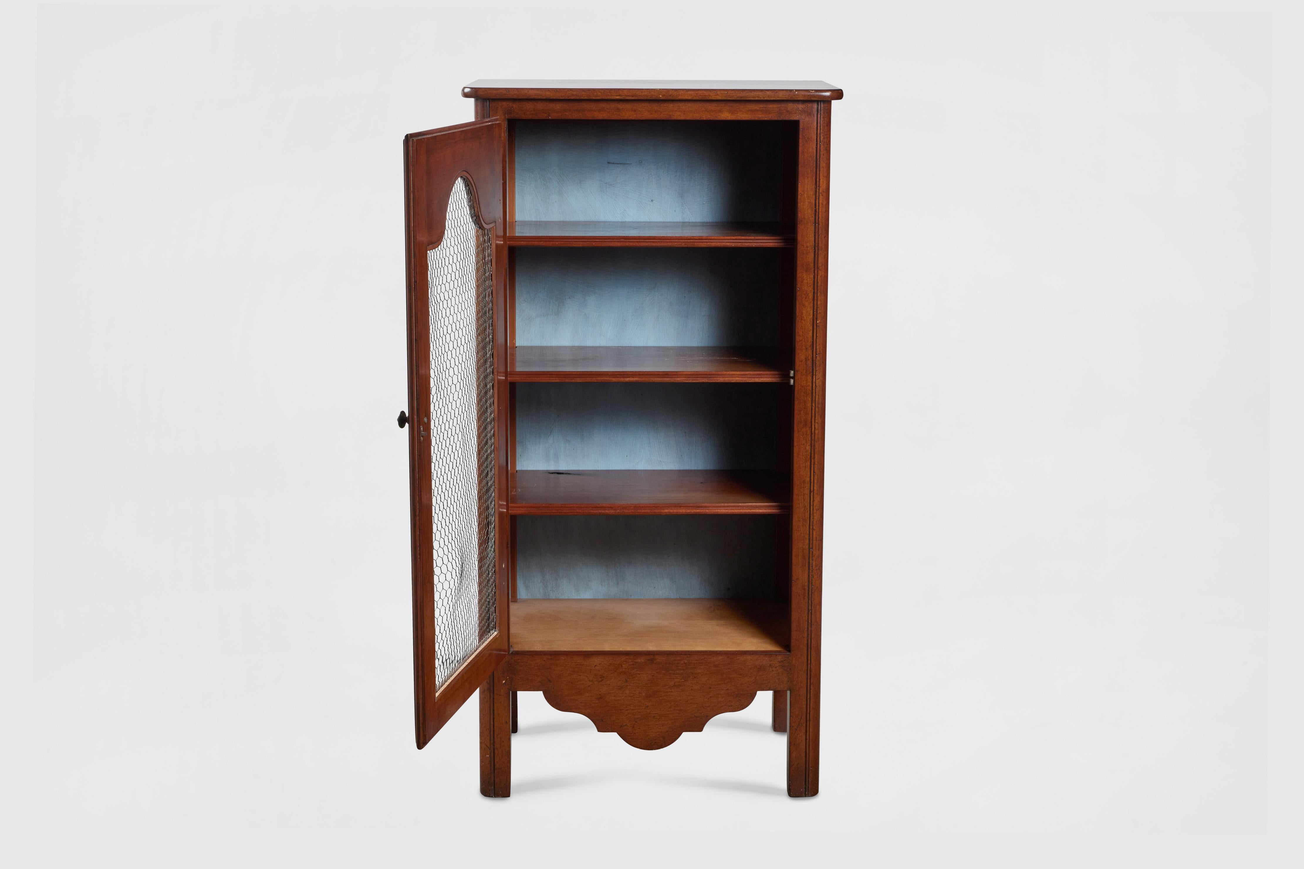 American French Provincial Style Mahogany Display Cabinet For Sale