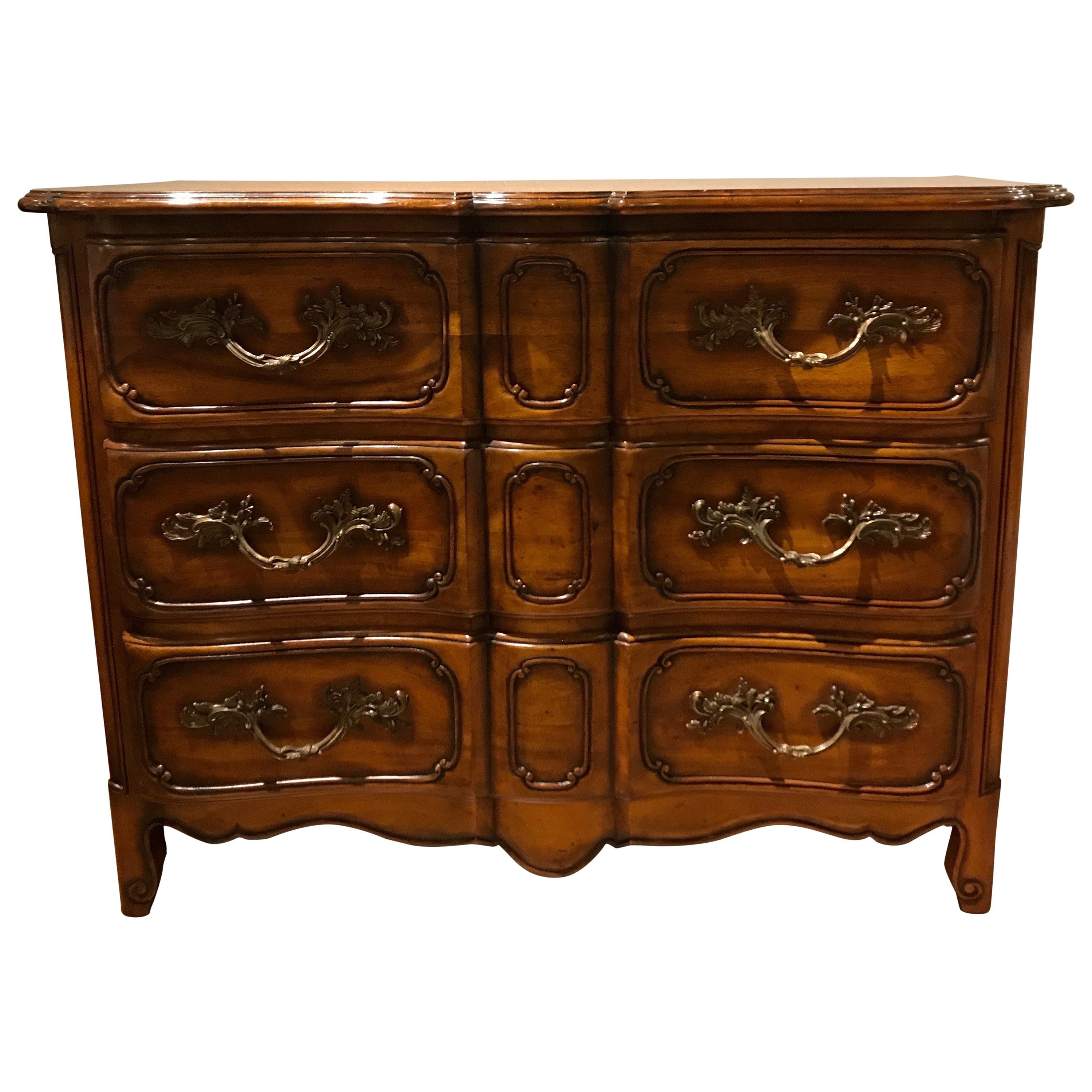 French Provincial Style Three-Drawer Commode