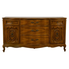 French Provincial Style Triple Dresser Sideboard Buffet by Bassett