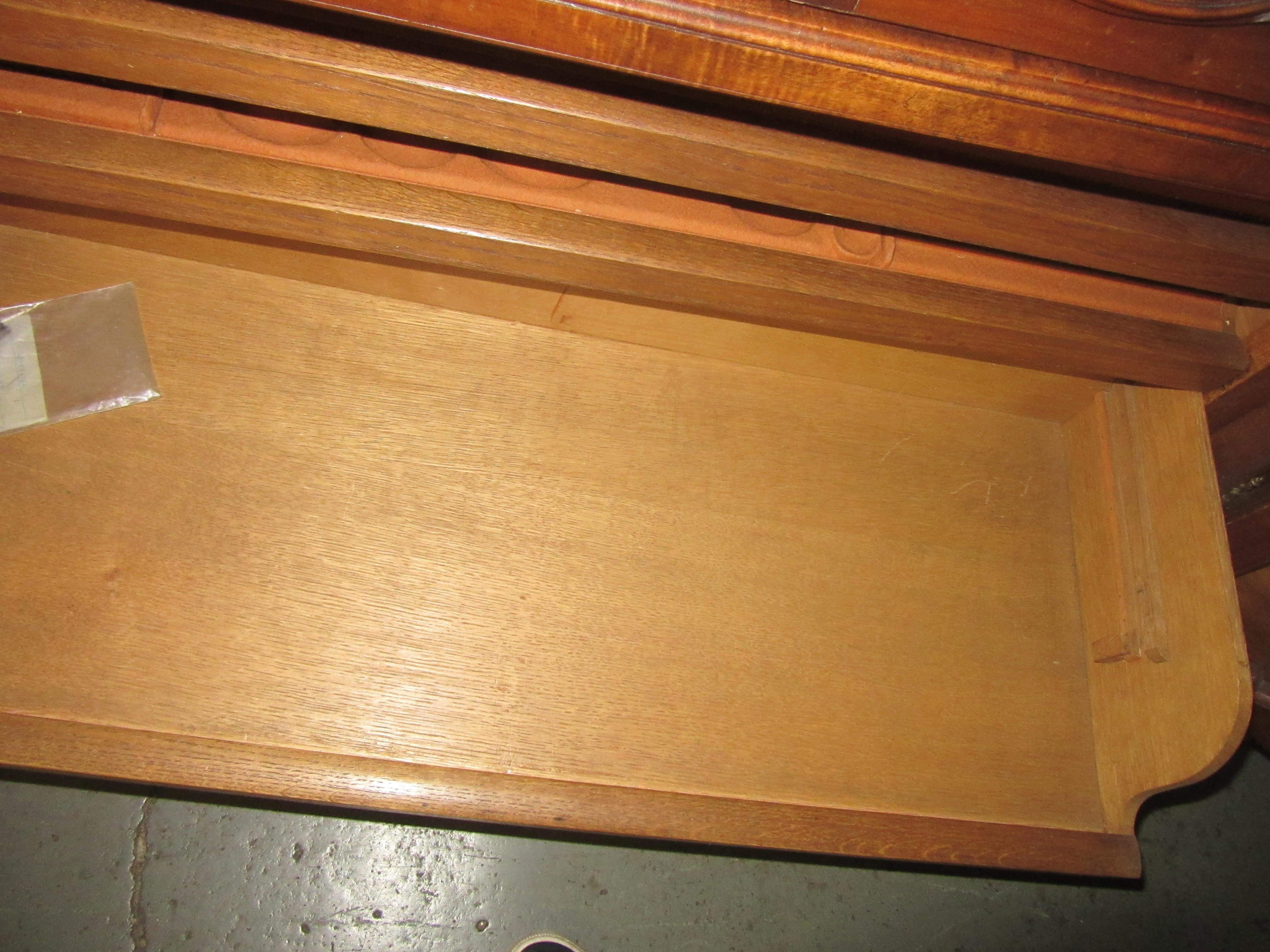 Early 20th Century French Provincial Style Walnut Curio Cabinet