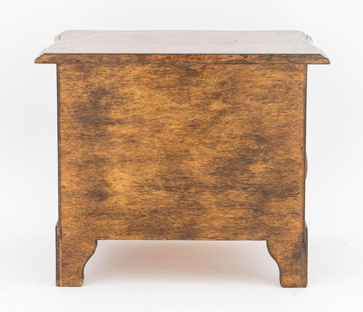 French Provincial Style Walnut Miniature Commode For Sale 2