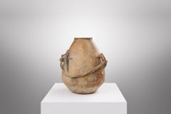 Jarrón provincial francés de terracota, siglo XIX