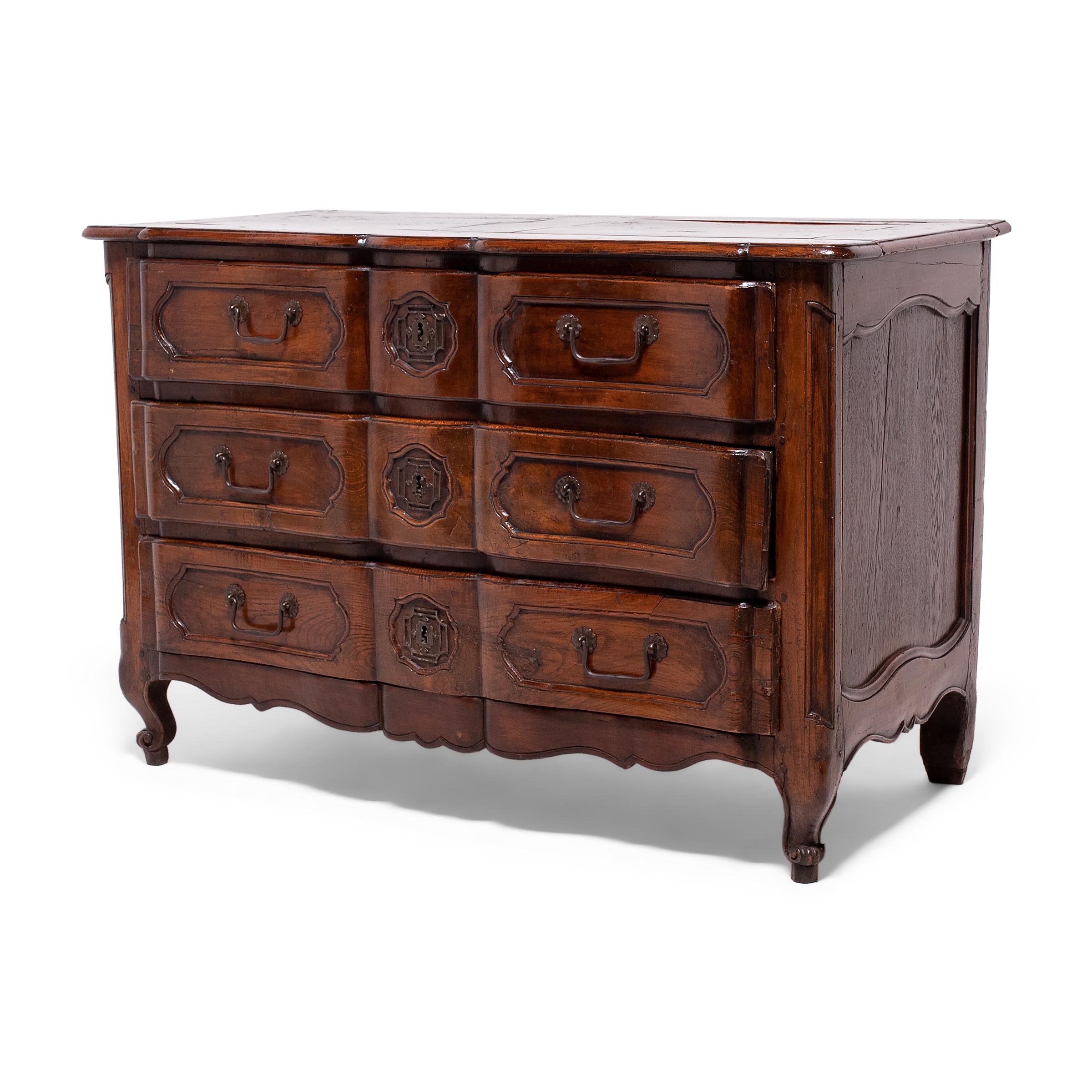 French Provincial Three Drawer Commode, c. 1800 1