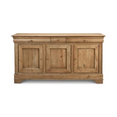 French Provincial Traditional Sideboard - Light Walnut