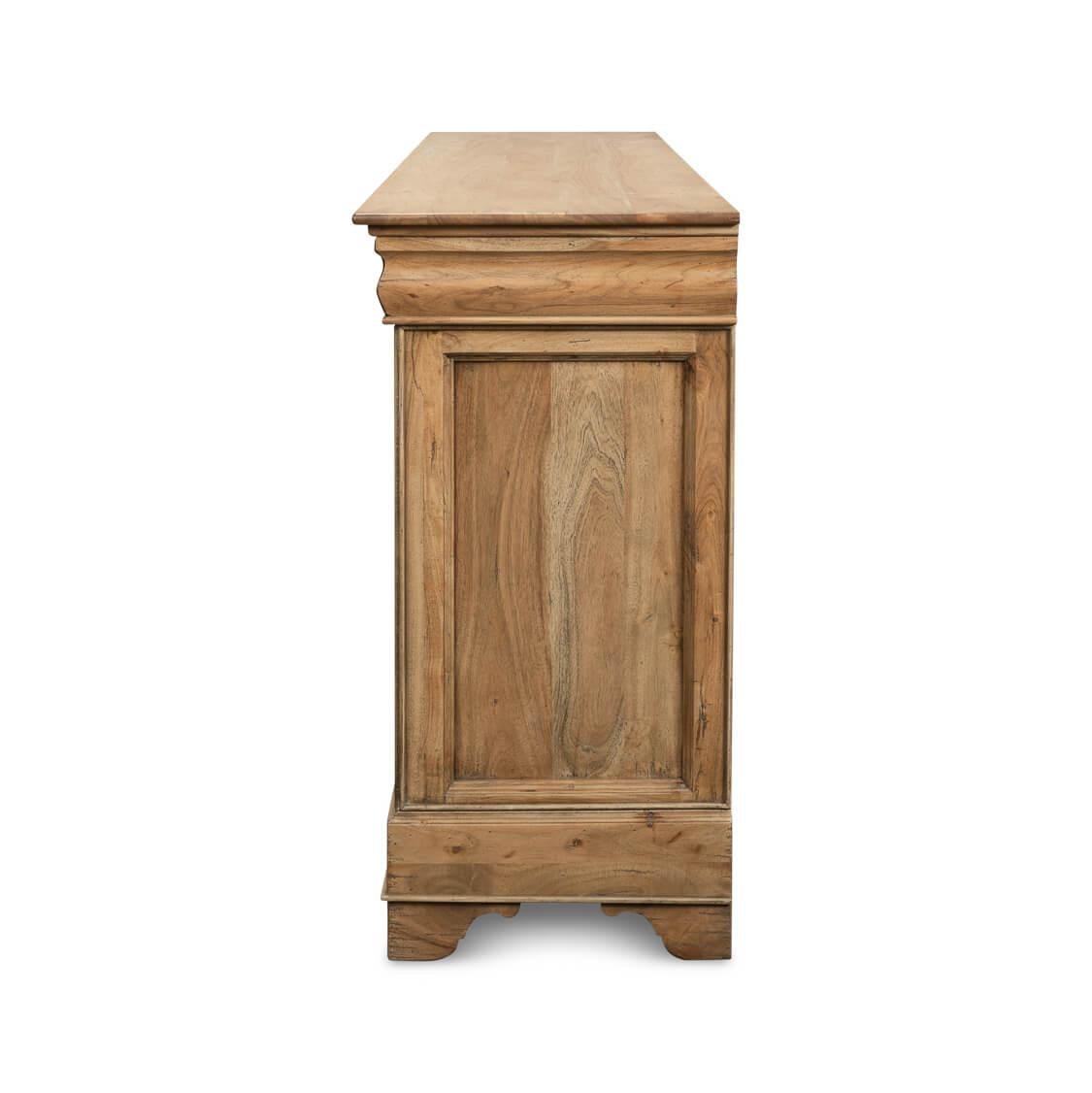 French Provincial Traditional Sideboard - Light Walnut For Sale 1