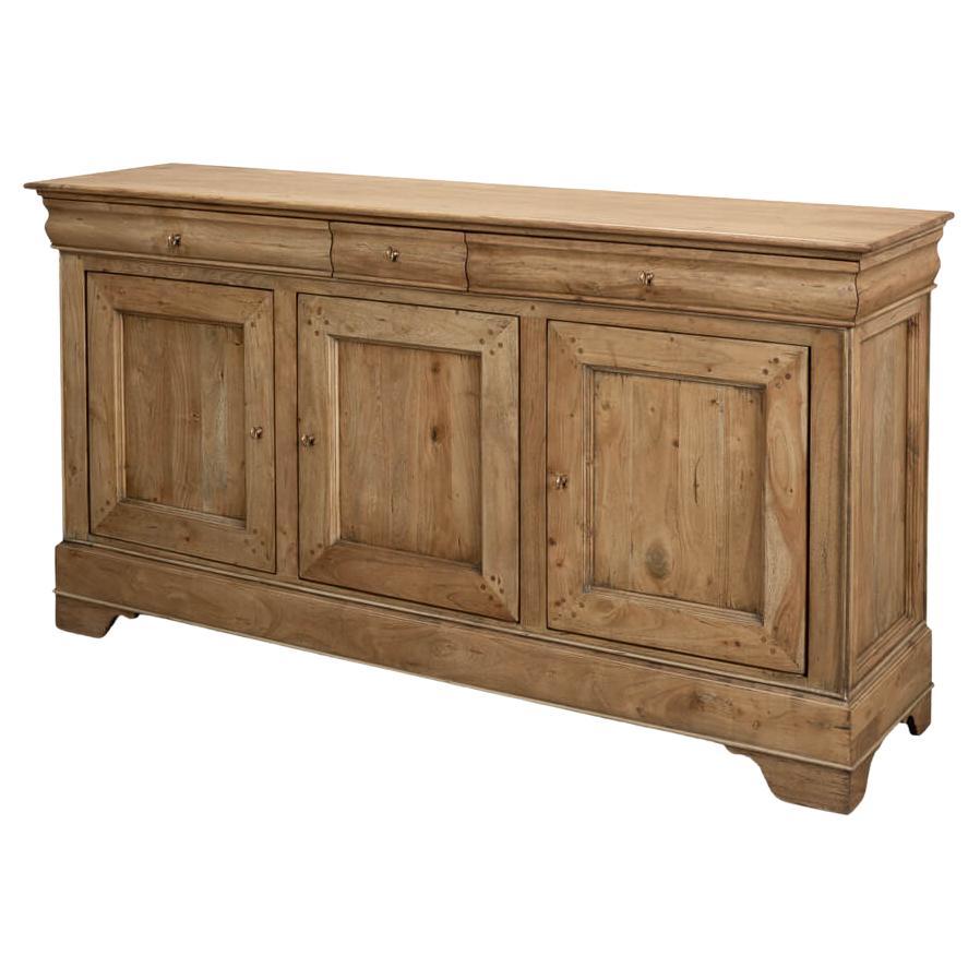 French Provincial Traditional Sideboard - Light Walnut