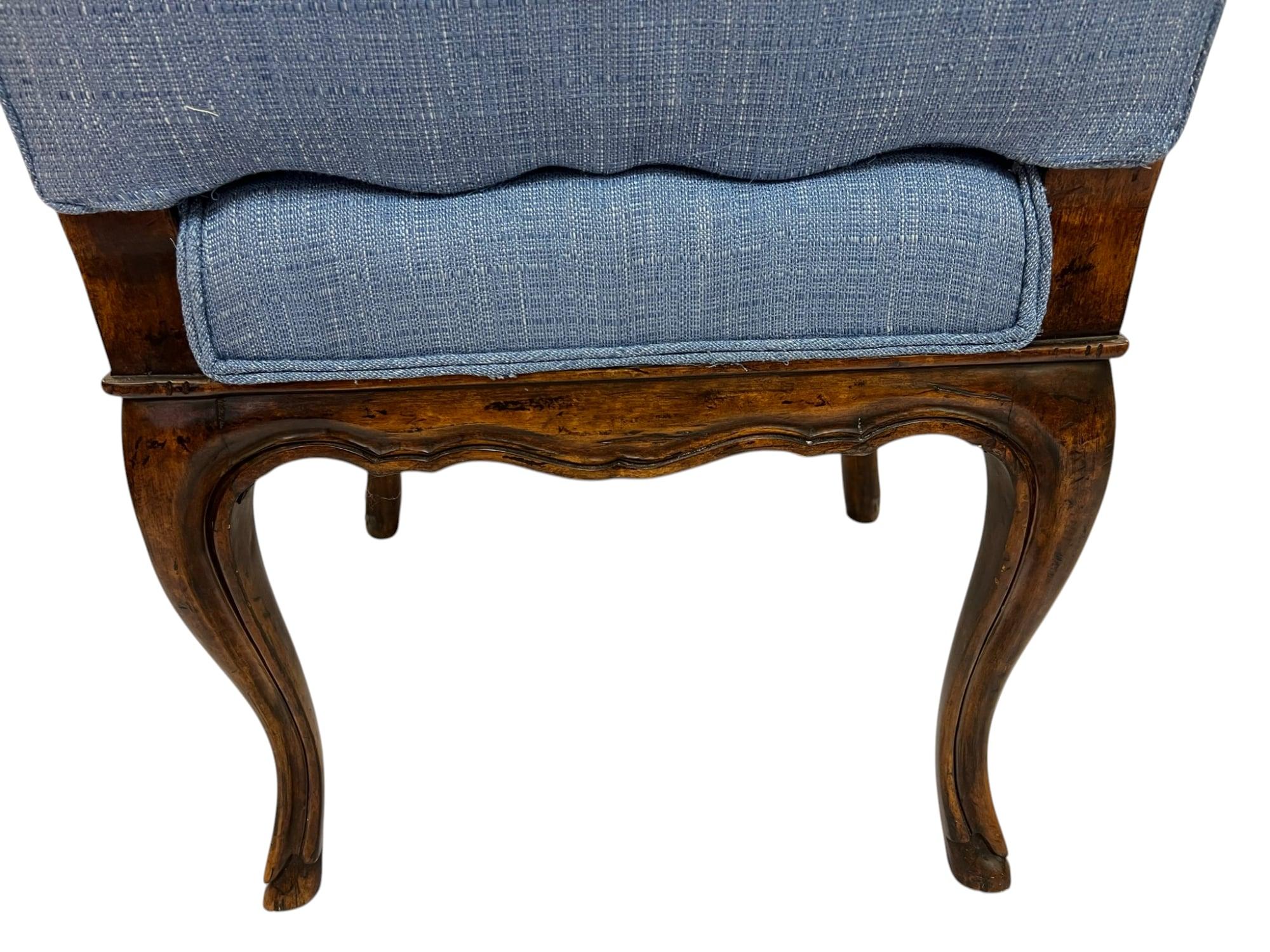 French Provincial Upholstered Side Chair For Sale 4