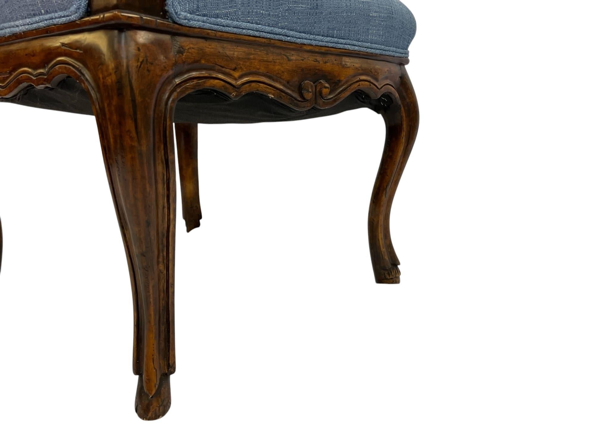French Provincial Upholstered Side Chair For Sale 5