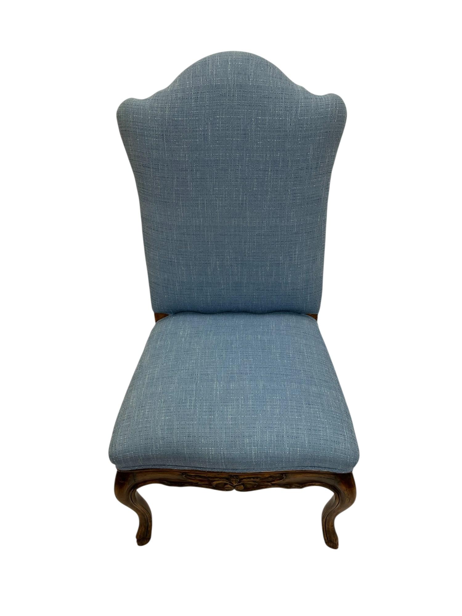 American French Provincial Upholstered Side Chair For Sale