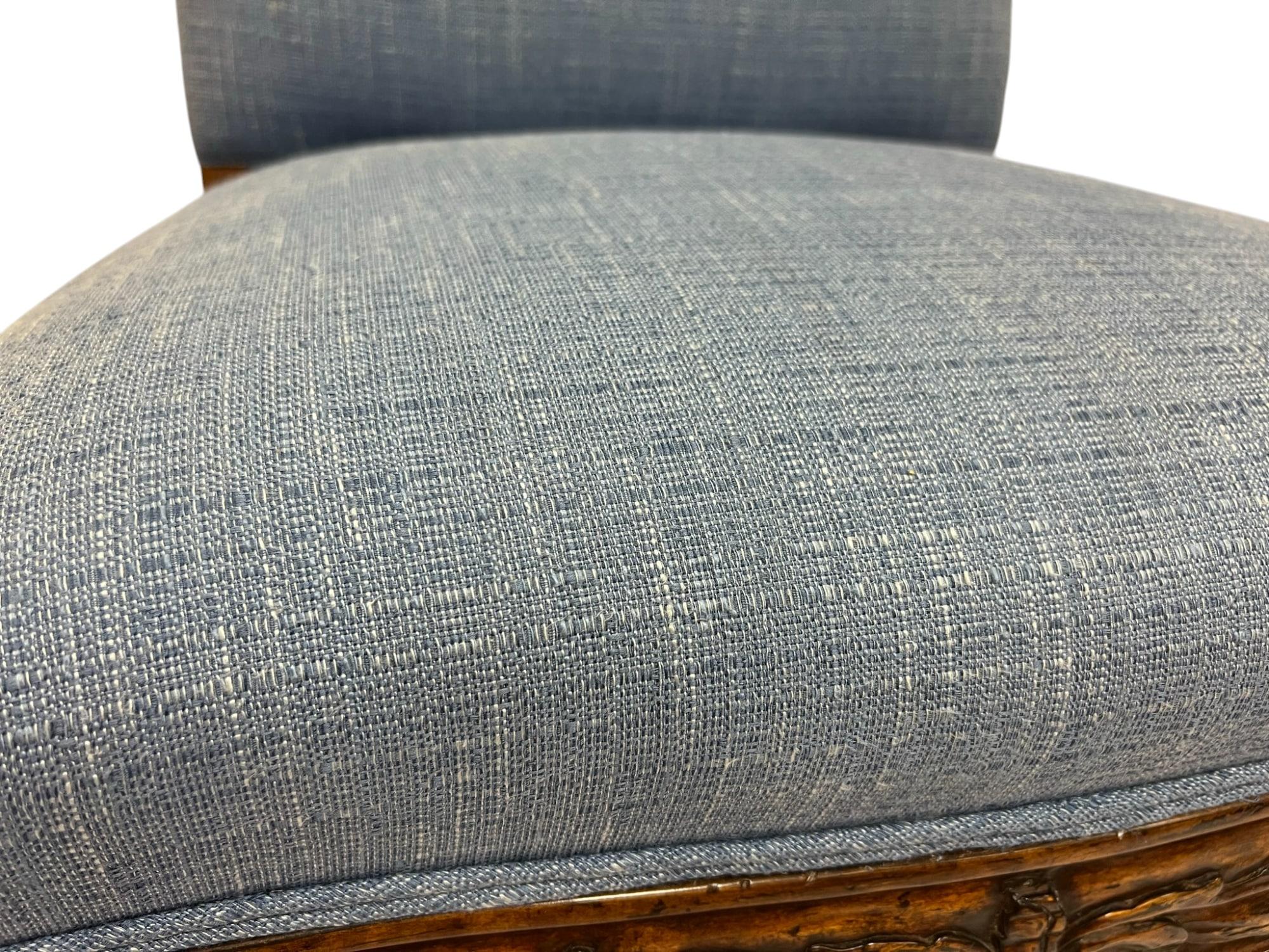 French Provincial Upholstered Side Chair For Sale 1