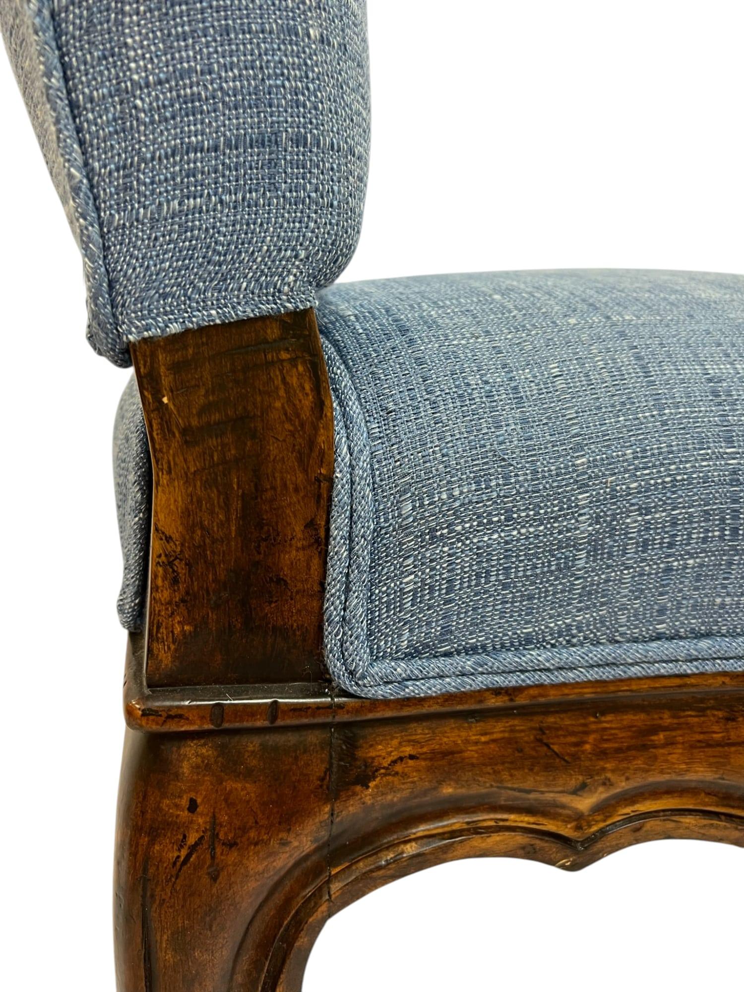 French Provincial Upholstered Side Chair For Sale 2