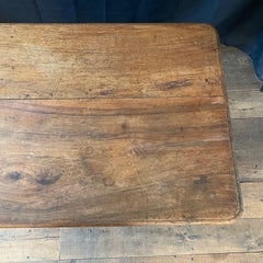 French Provincial Walnut Antique Side Table