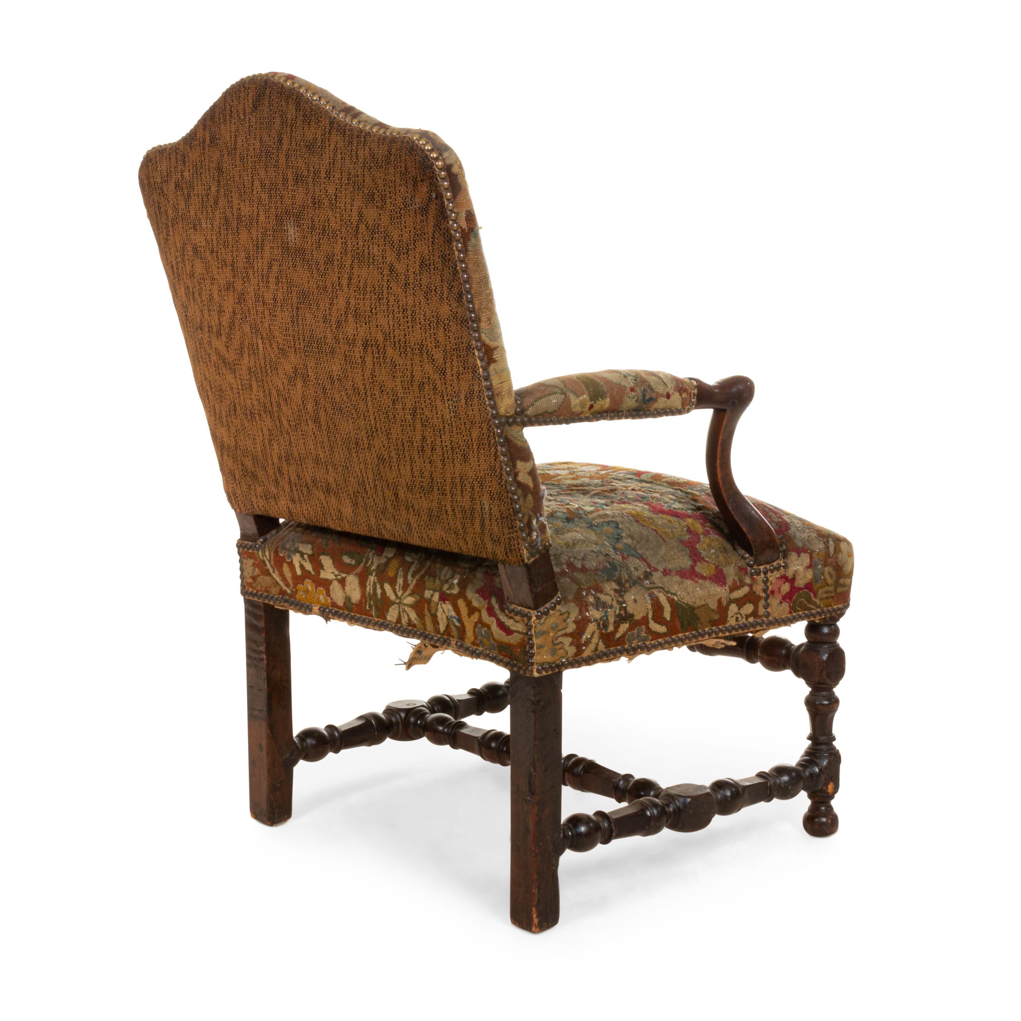 18th Century and Earlier French Provincial Walnut Armchair For Sale