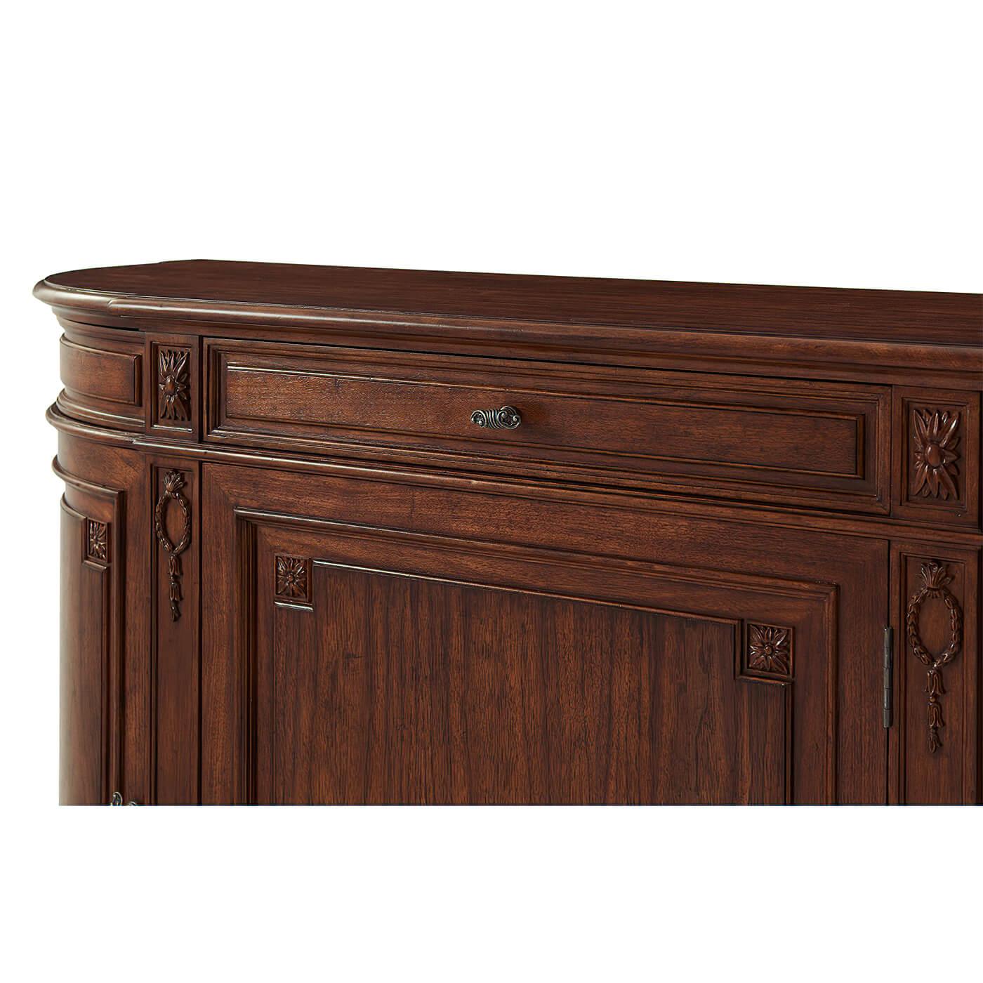 French Provincial Walnut Buffet For Sale 2