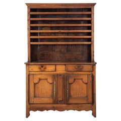 French Provincial Walnut Cabinet, 19th Century