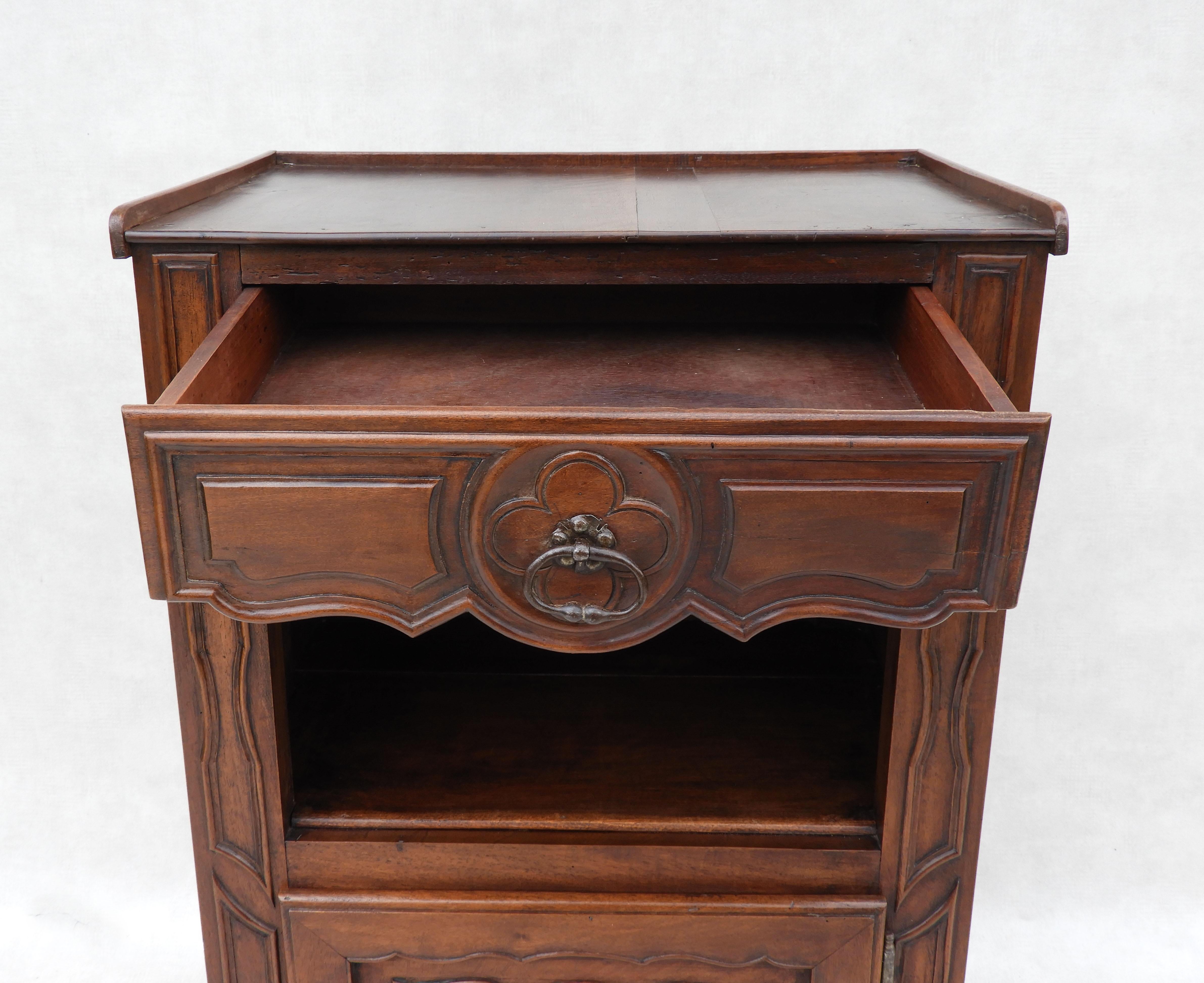 French Provincial Walnut Cabinet c1890 For Sale 6