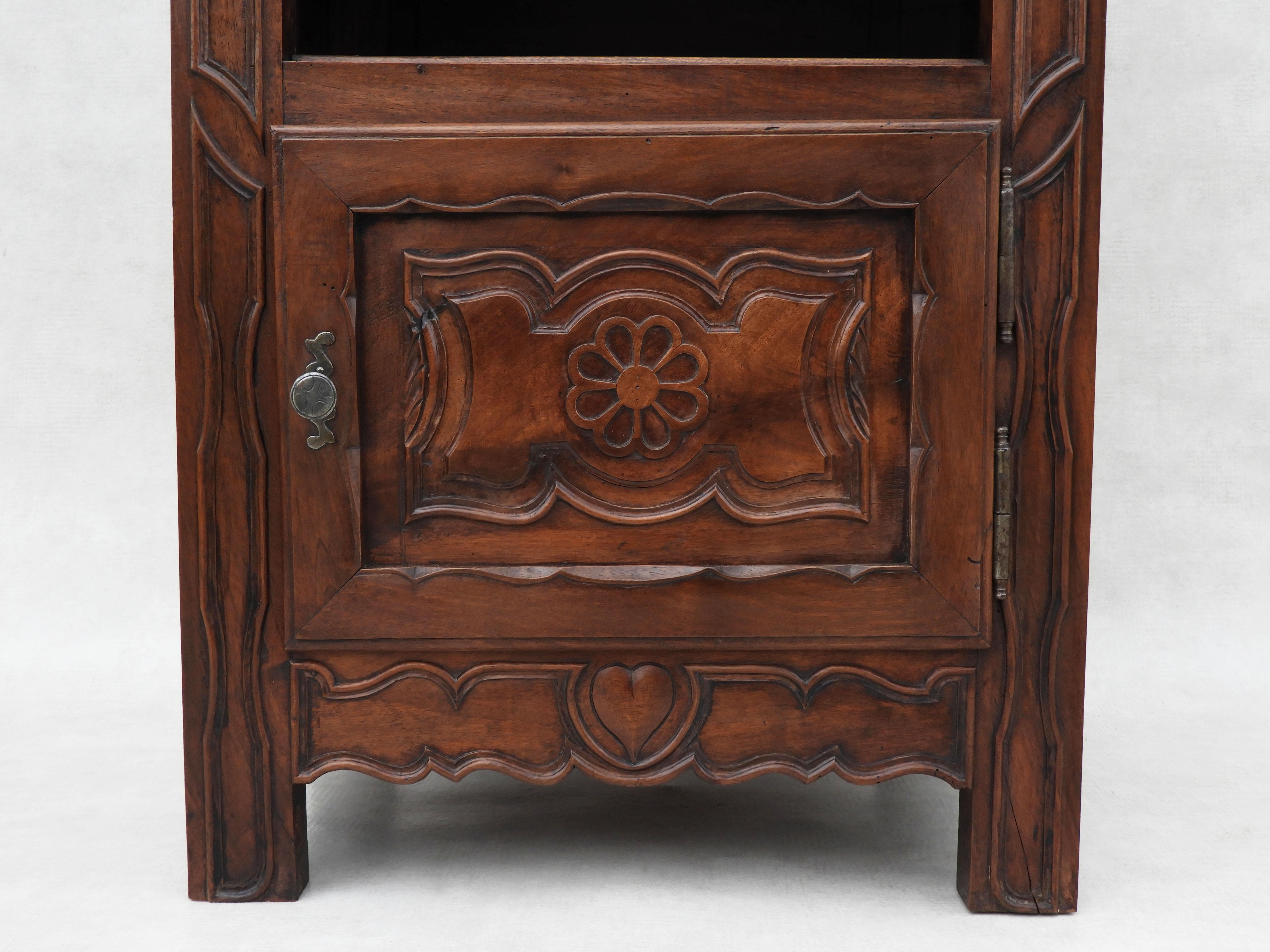 French Provincial Walnut Cabinet c1890 For Sale 8