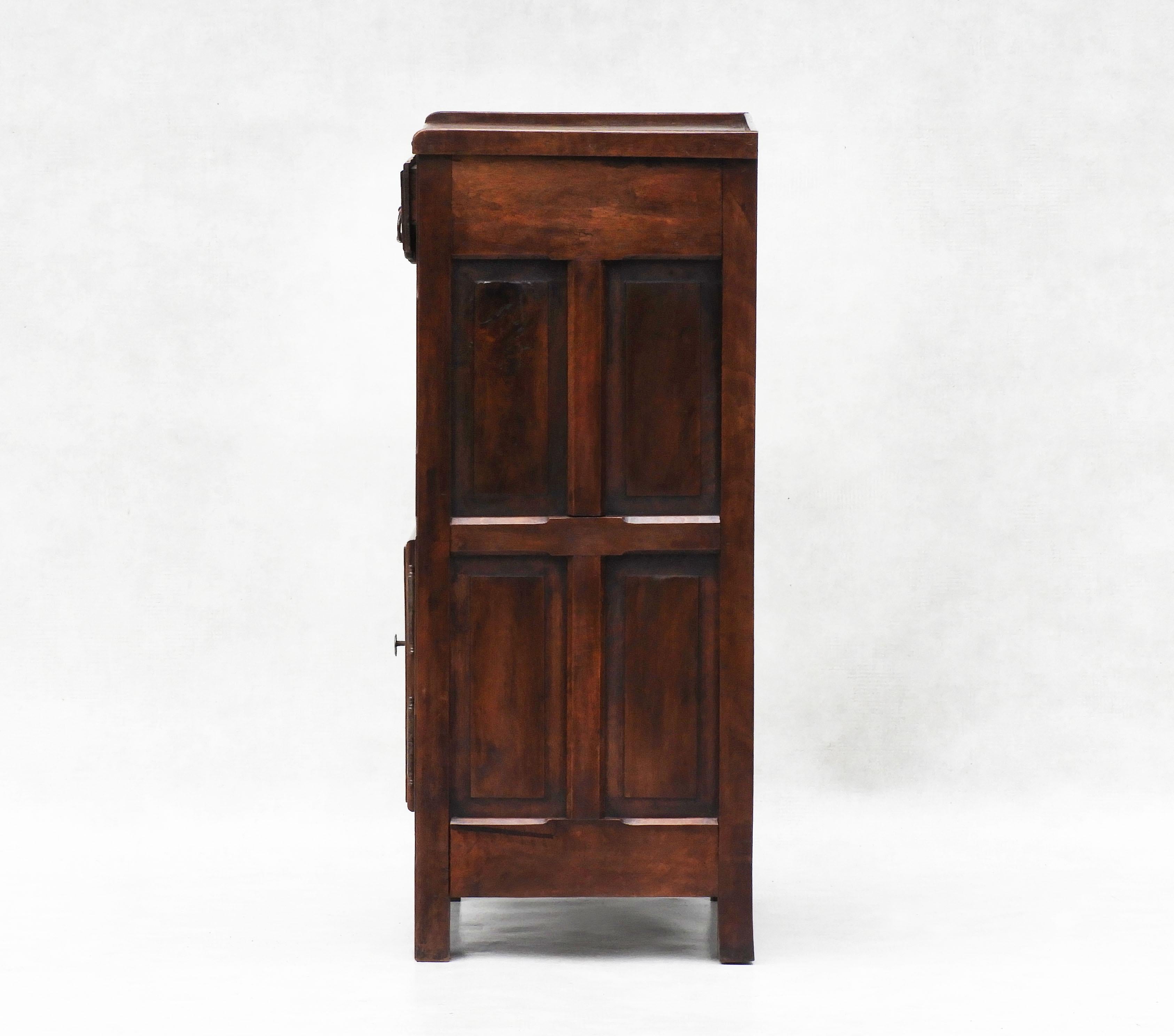 French Provincial Walnut Cabinet c1890 For Sale 1