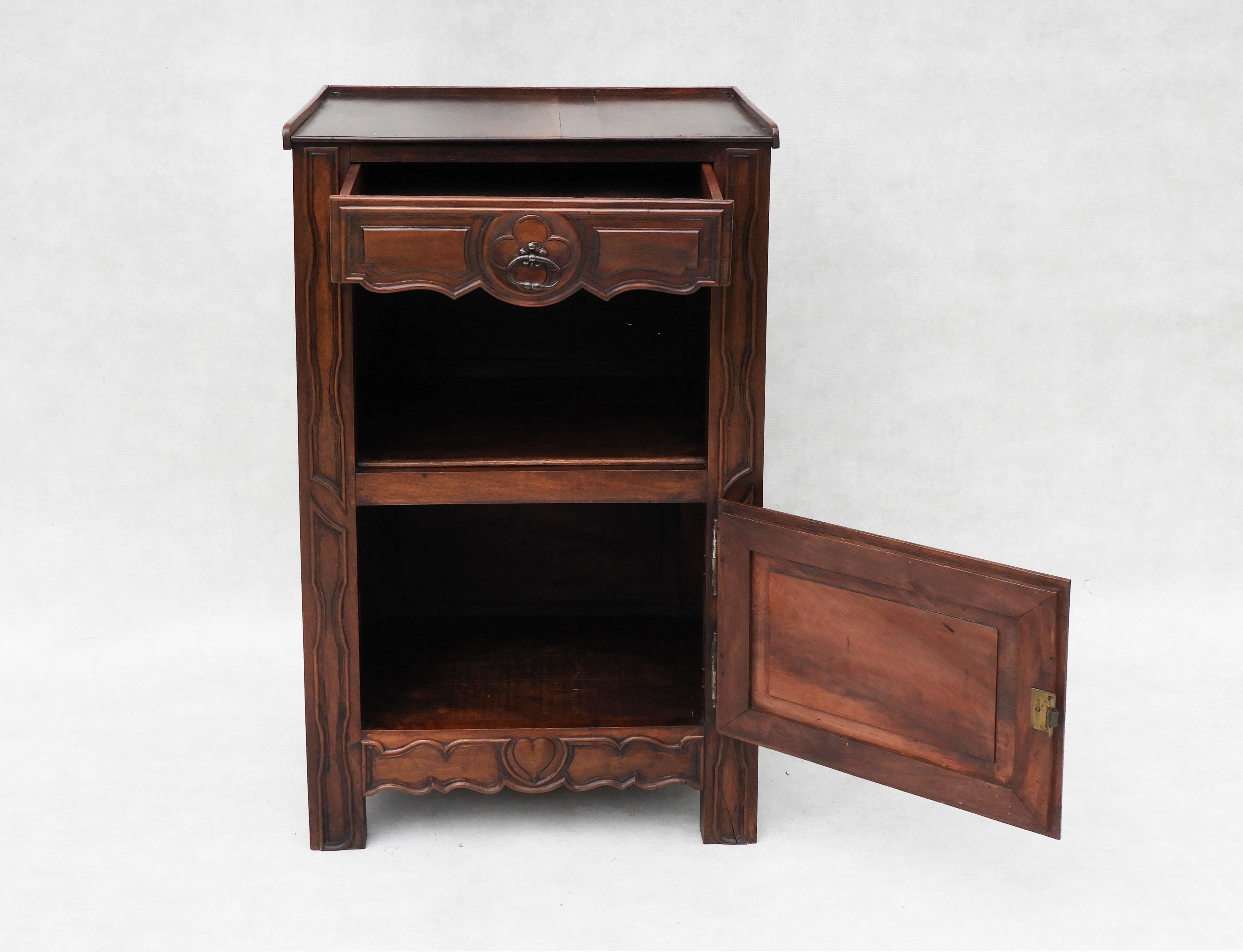 French Provincial Walnut Cabinet c1890 For Sale 2