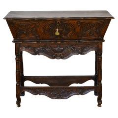 French Provincial Walnut Dough Table