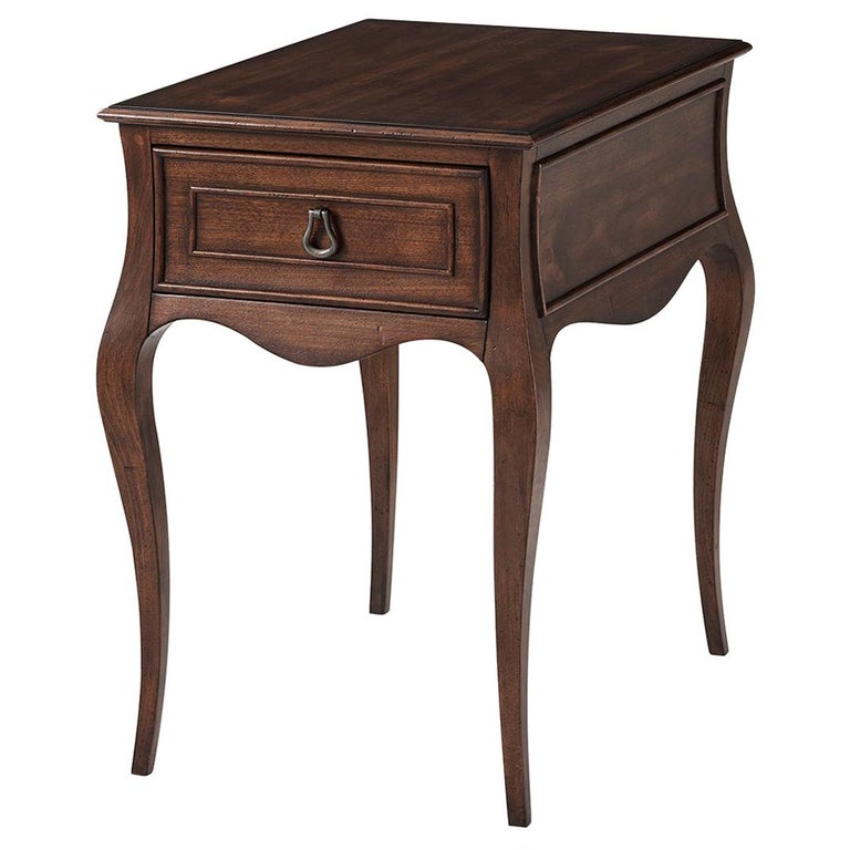 French Provincial Walnut Side Table at 1stDibs
