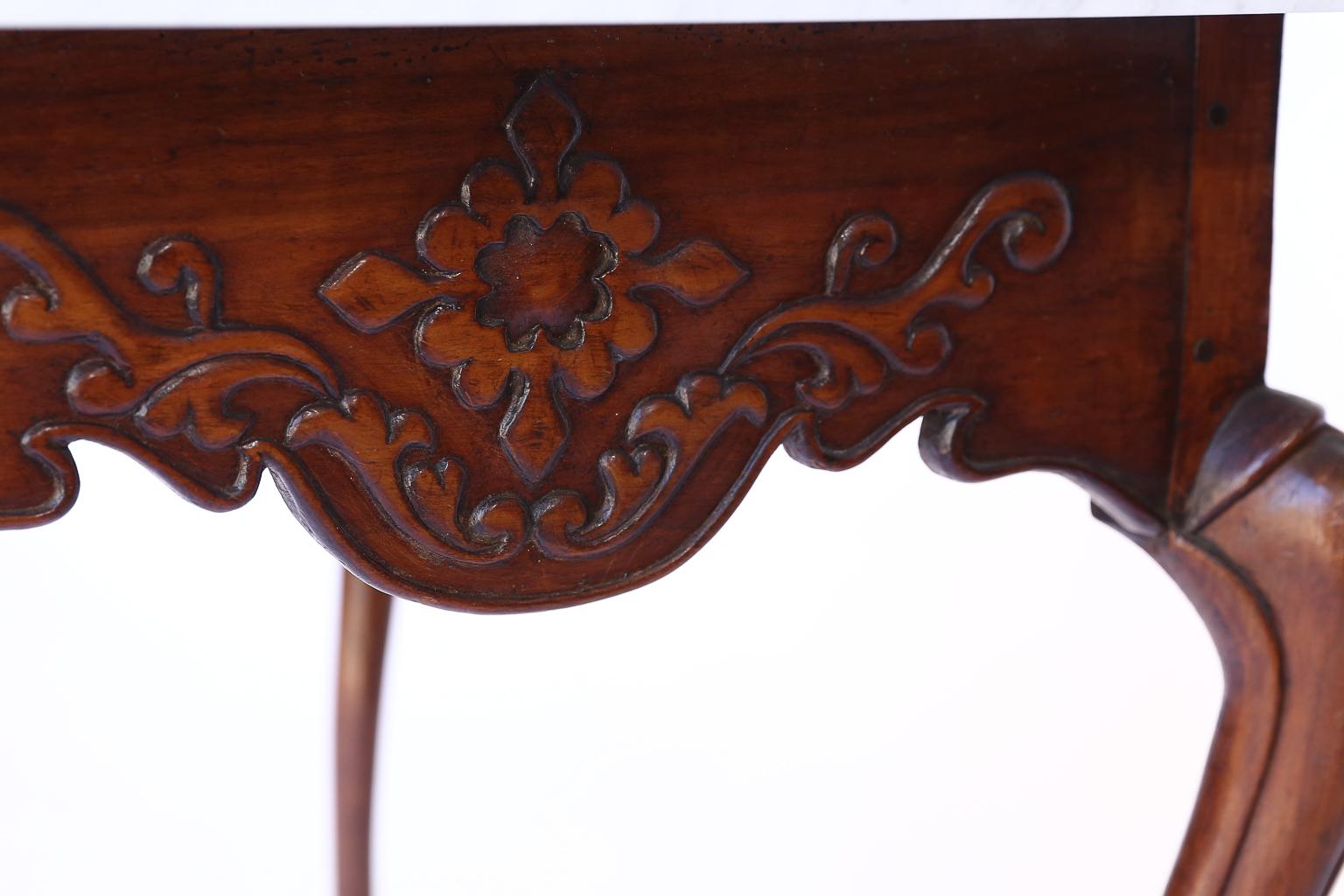 French Provincial Walnut Table For Sale 3