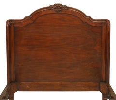 French Provincial Walnut Twin Beds