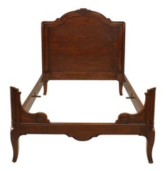 French Provincial Walnut Twin Beds