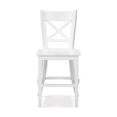 French Provincial White Counter Stool