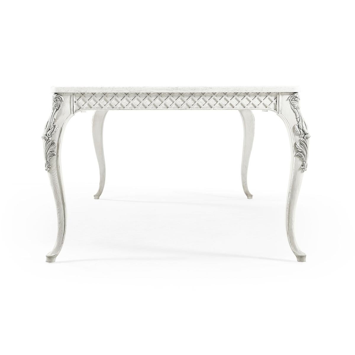 Vietnamese French Provincial White Dining Table For Sale