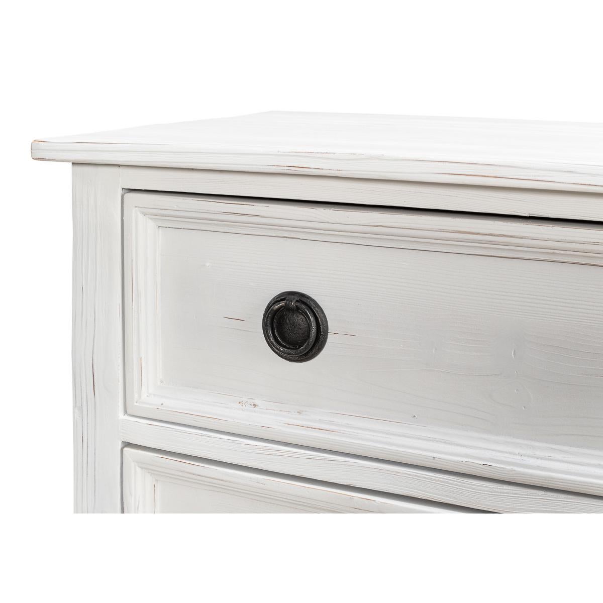 Contemporary French Provincial White Painted Dresser For Sale