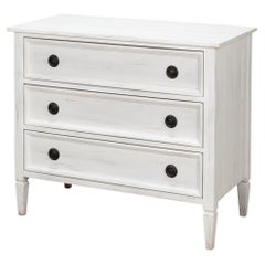 French Provincial White Painted Dresser