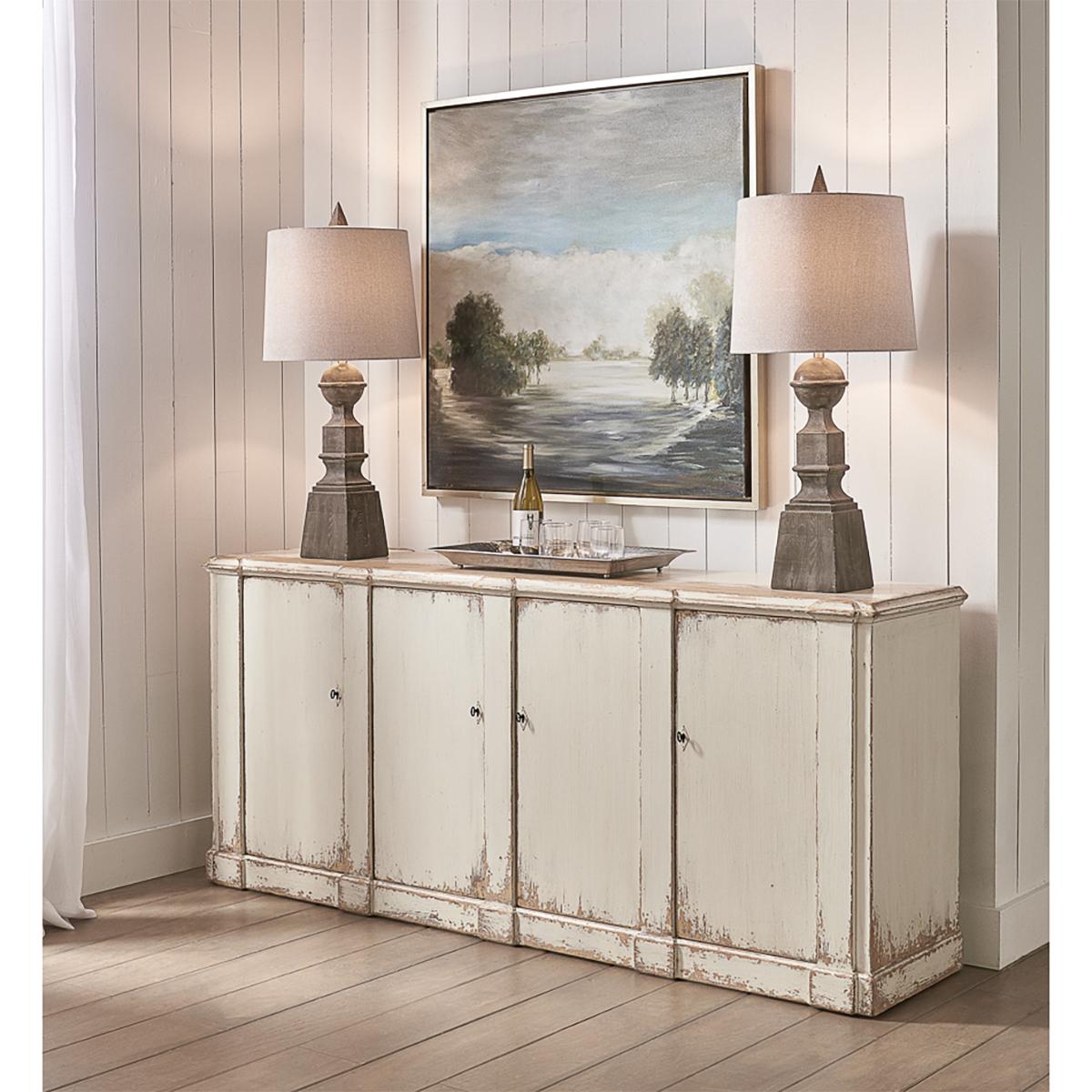 French Provincial White Sideboard For Sale 1