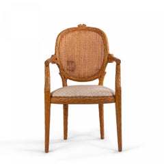 French Provincial Wooden Side / Dining Armchair