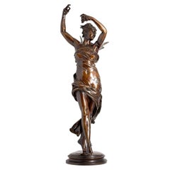 Antique French Psyche Bronze Delaplanche, Barbedienne & Achille Collas
