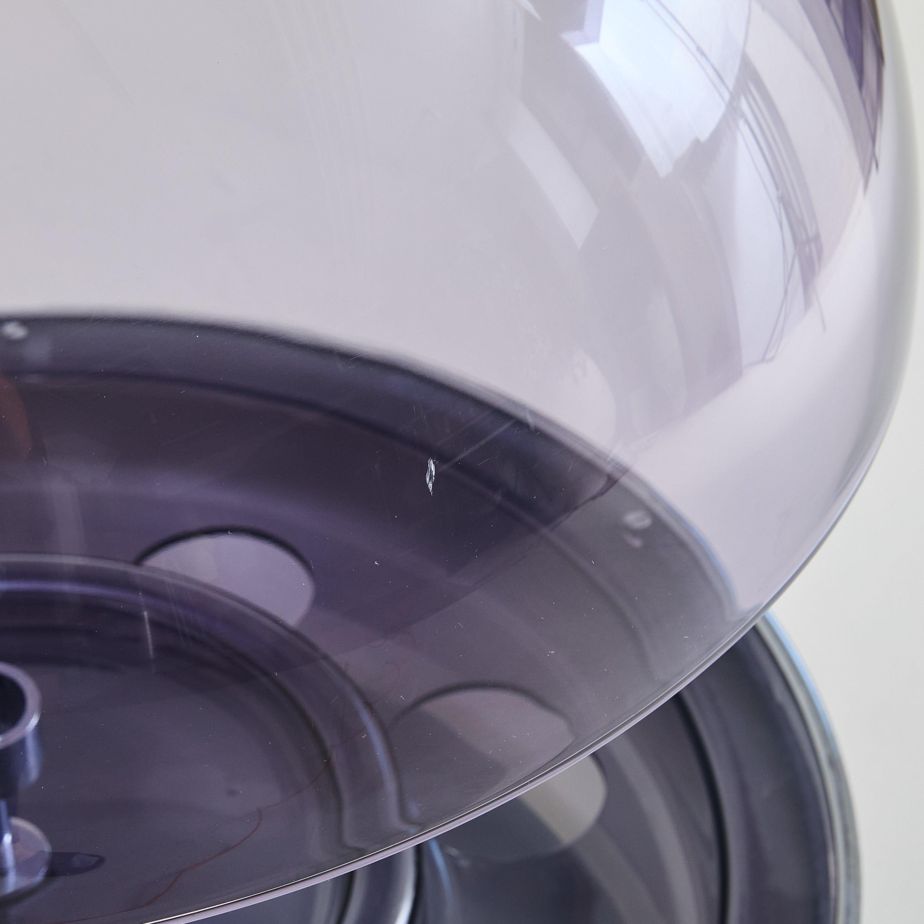 French Purple Plexiglass + Chrome Spherical Bar Cart by Pierre Cardin, 1970s 1