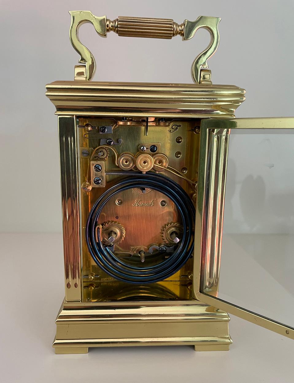XIXe siècle Horloge de calèche à répétition des quarts, française, vers 1880 en vente