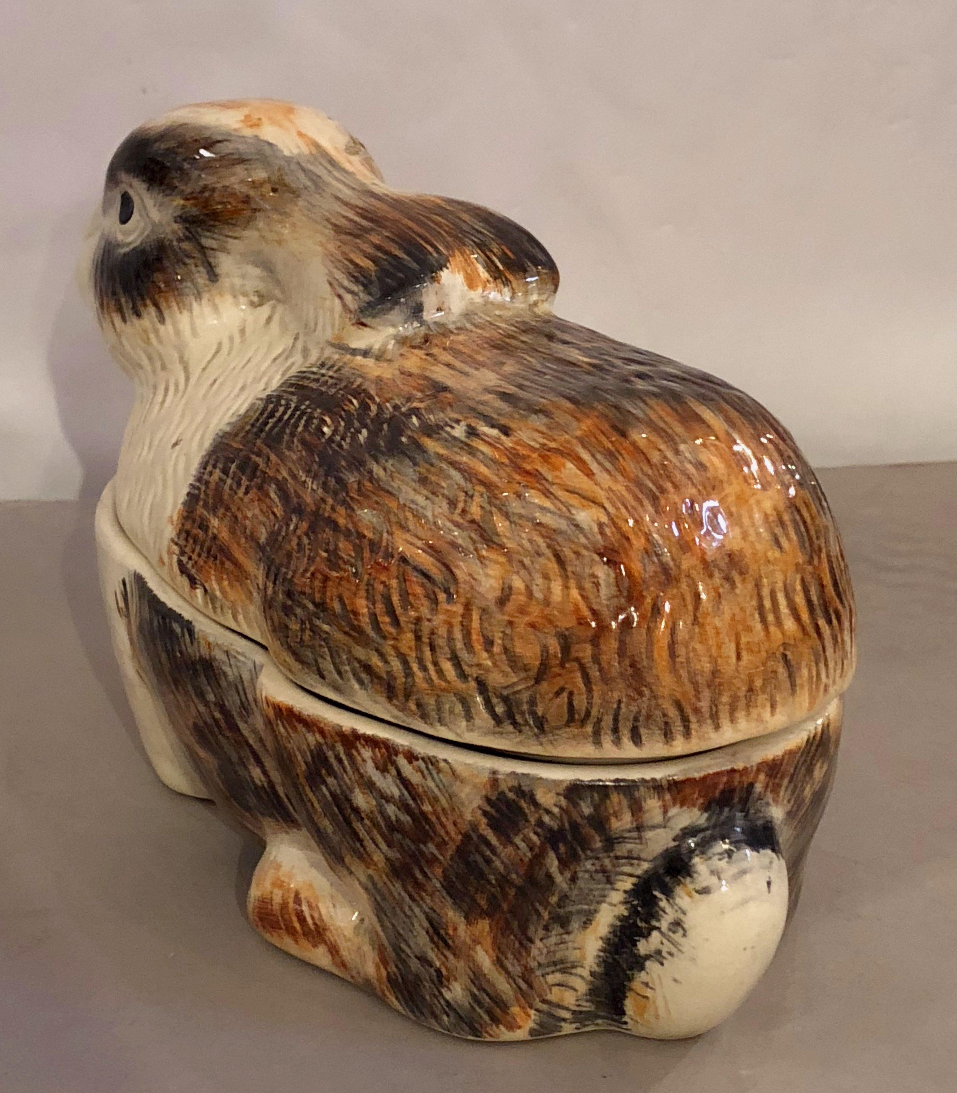 French Rabbit Tureen or Pate Dish by Michel Caugant 4