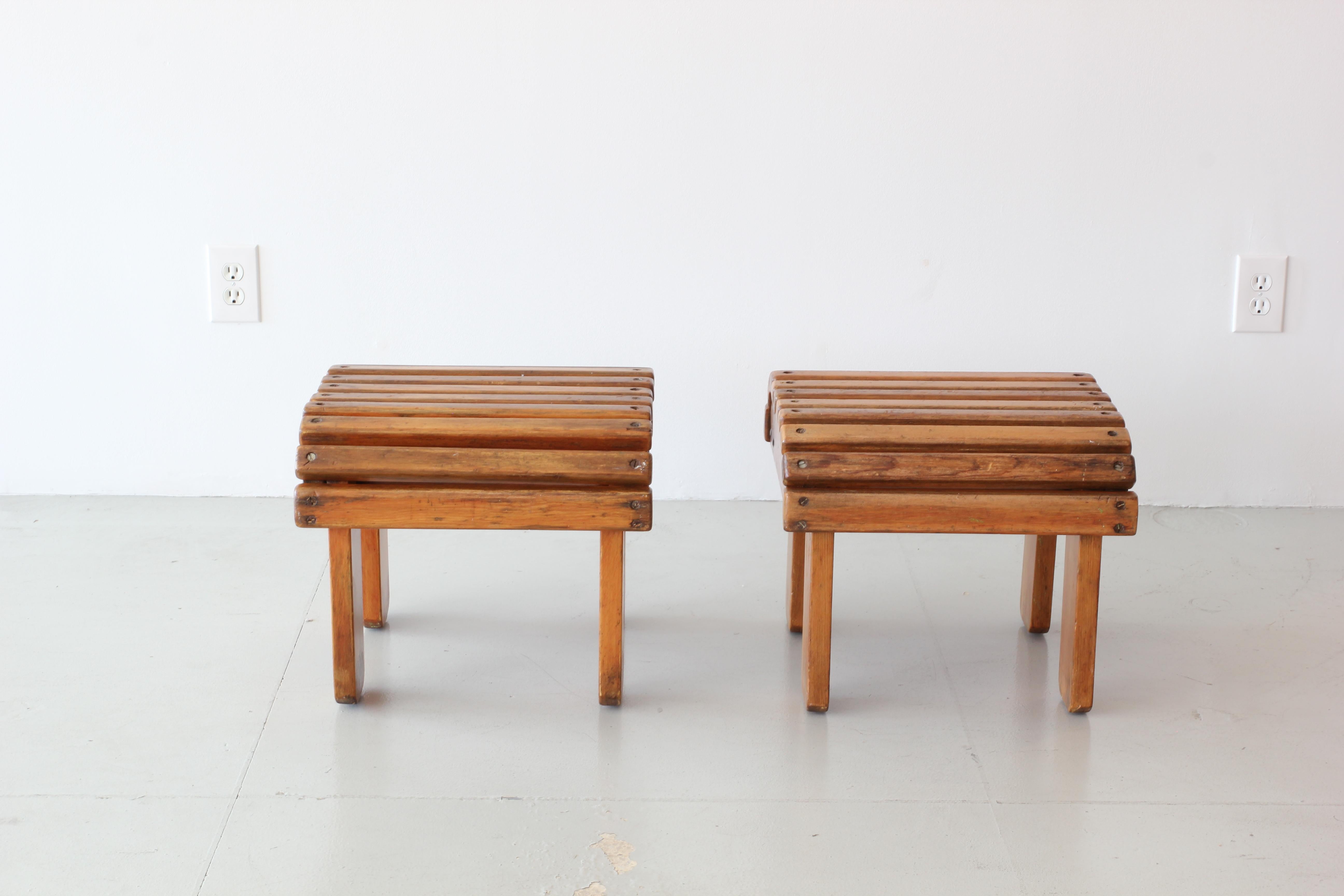 French Railroad Stools In Good Condition In Beverly Hills, CA