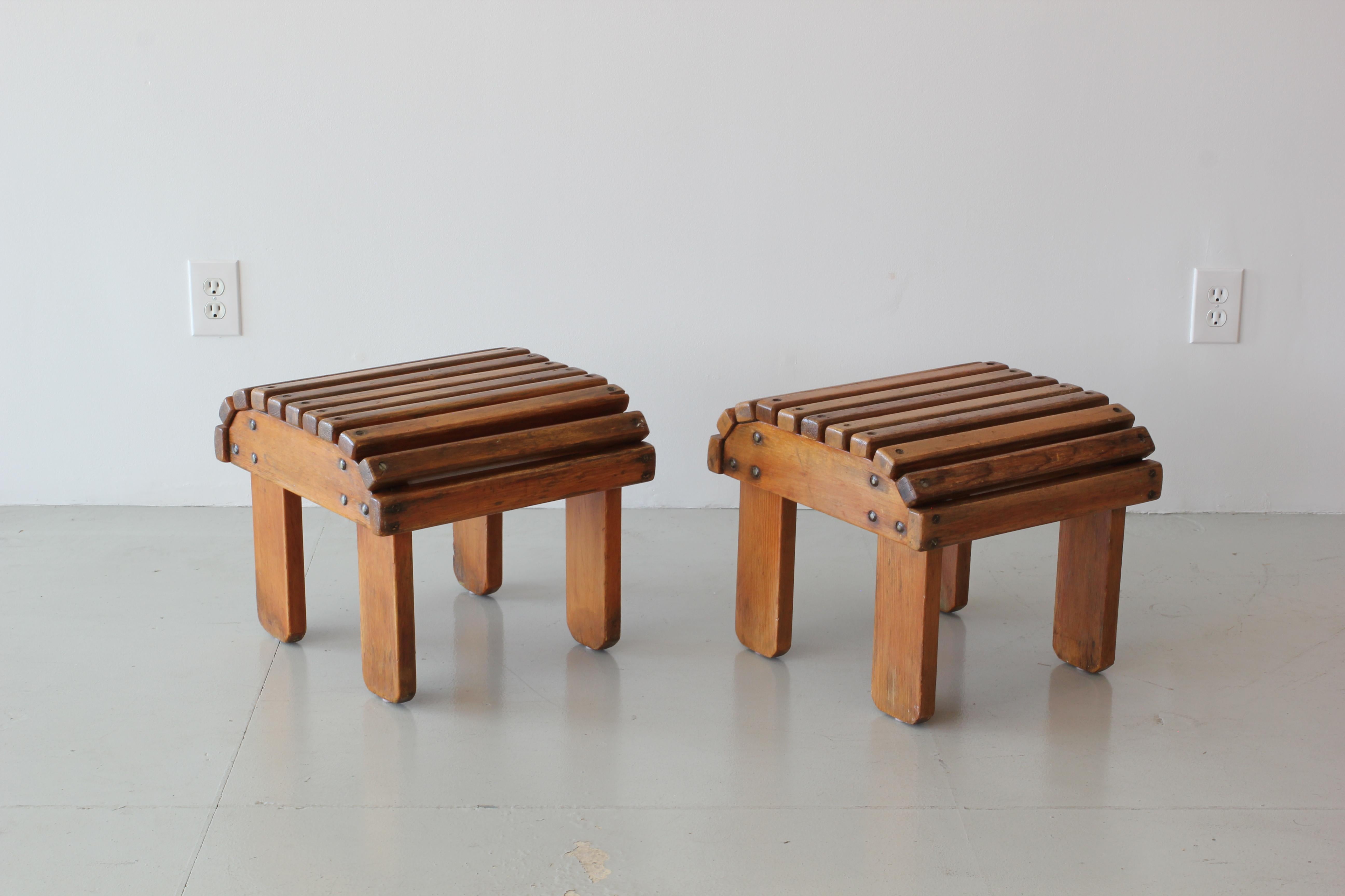 Mid-20th Century French Railroad Stools