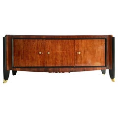 French Rare Art Deco Mahogany Sideboard by Maurice Jallot