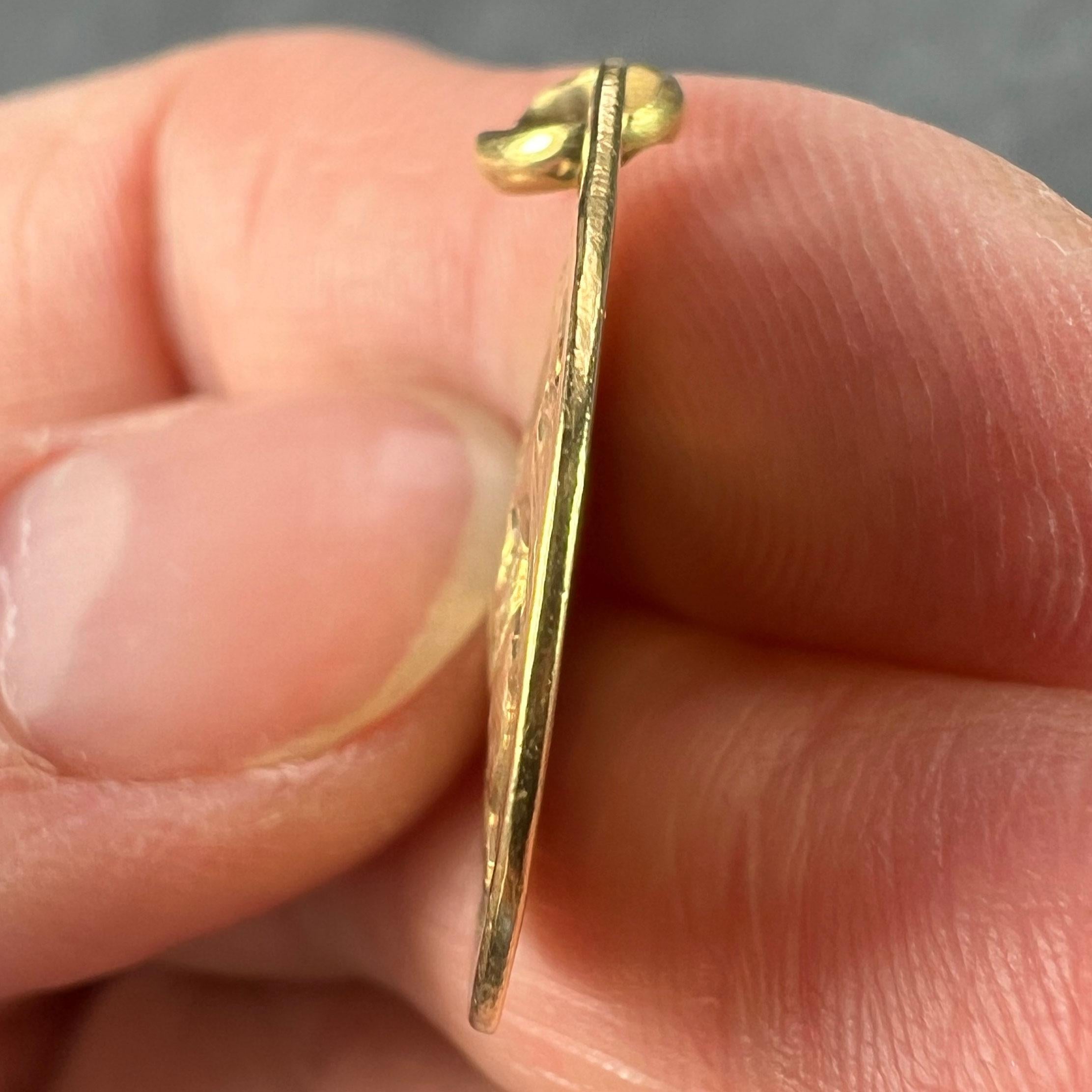 French Rasumny St George Tempestate Securitas 18K Yellow Gold Medal Pendant 4
