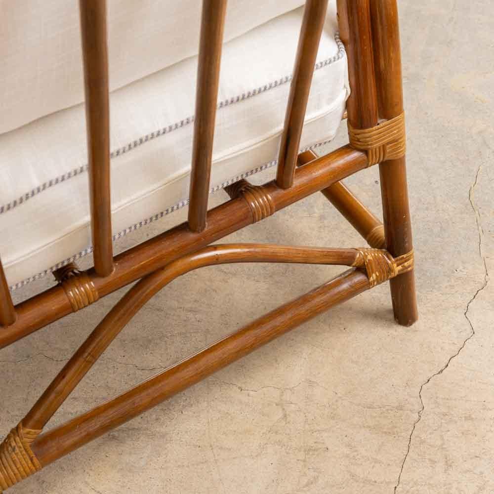 French Rattan and Cane Settee 11