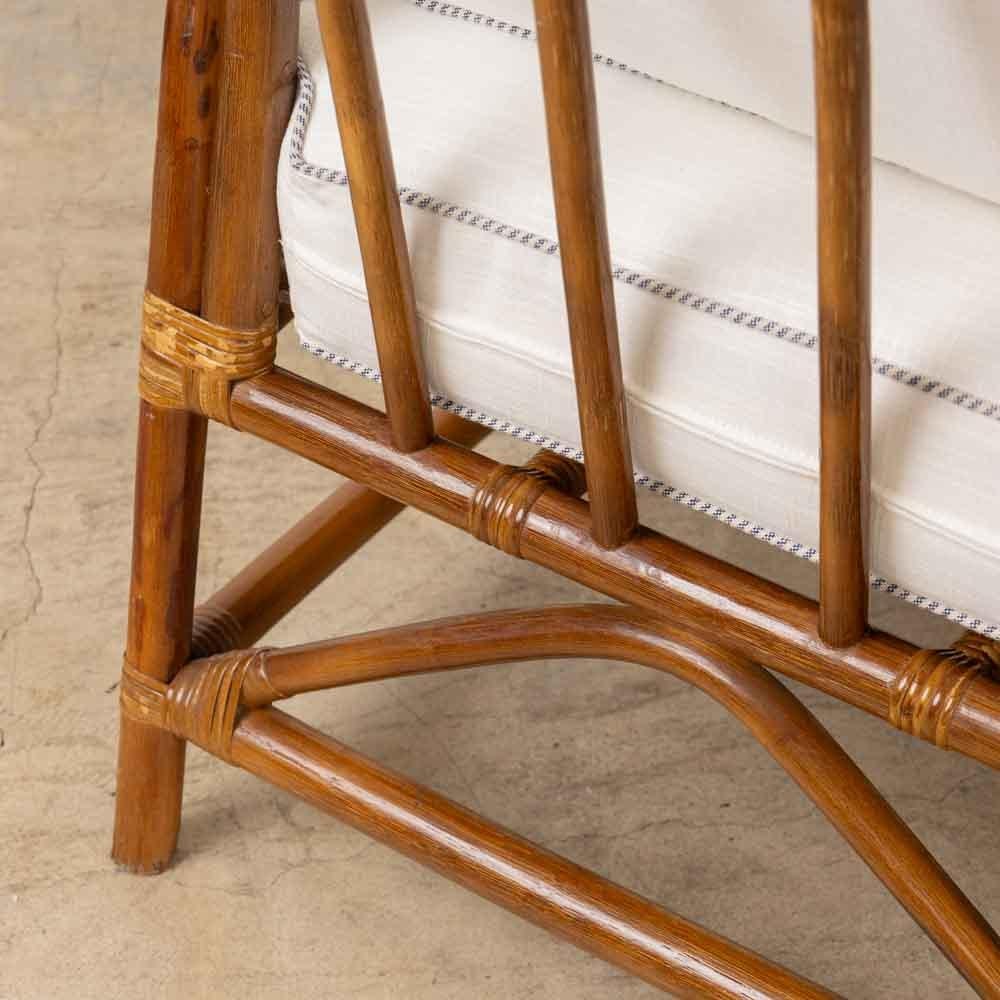 French Rattan and Cane Settee 12