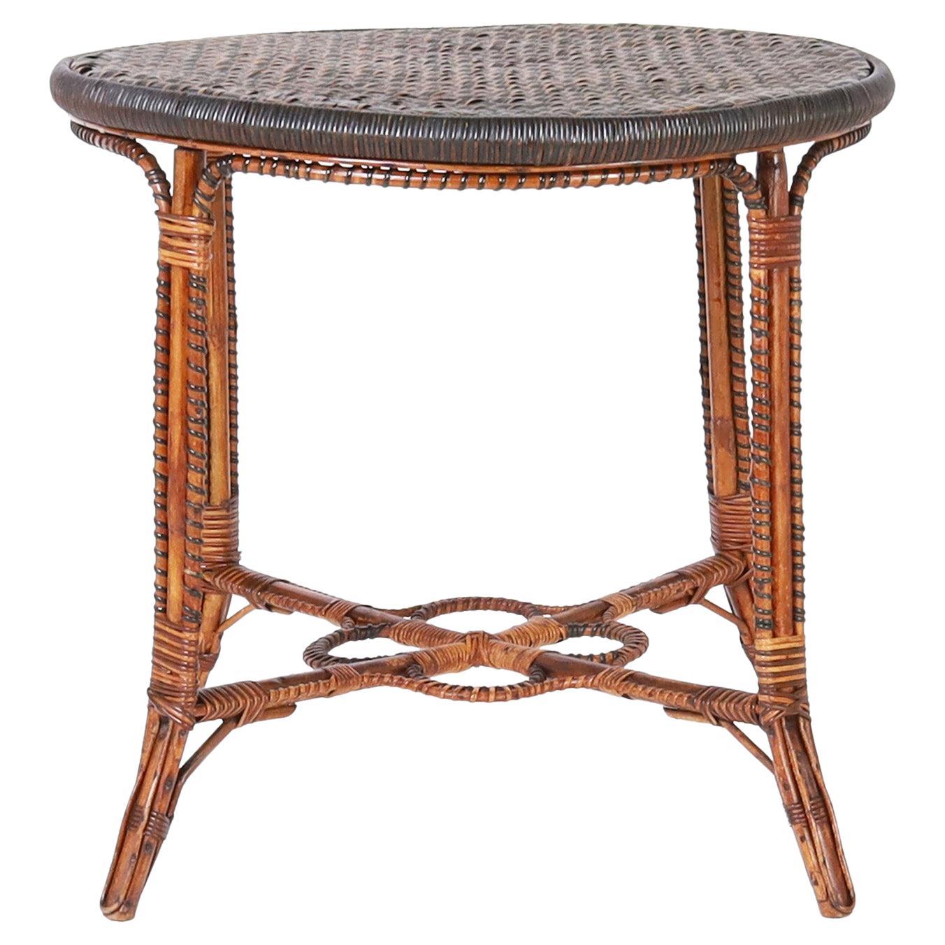 Five Unusual Round Outdoor Bistro Tables For Sale at 1stDibs