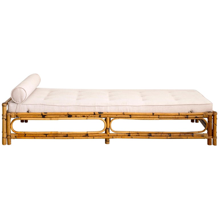 French Rattan Daybed at 1stDibs