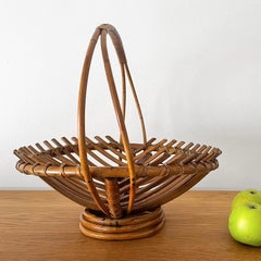 French Rattan Fruit Basket
