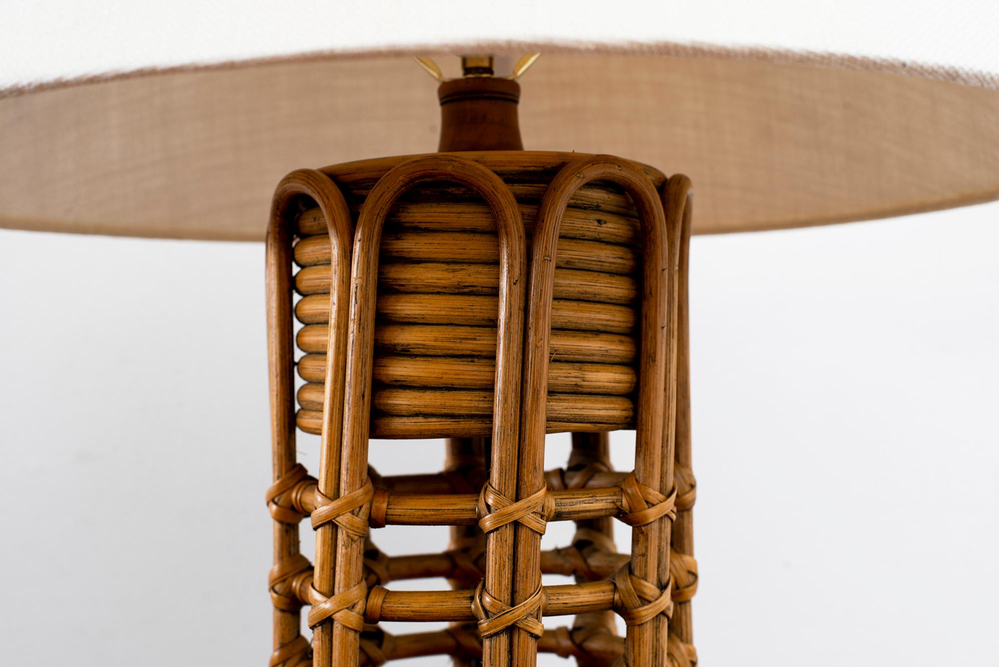French Rattan Lamp 2